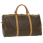 Luxury CELINE Macadam Canvas Boston Bag PVC Leather Brown ar8915