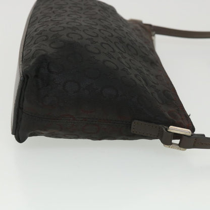 Luxury CELINE C Macadam Canvas Shoulder Bag Black ar9020