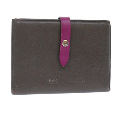 Luxury CELINE Wallet Leather Gray  ar9714B