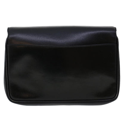 Luxury CELINE Shoulder Bag Leather Black ar9833
