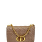 CHRISTIAN DIOR Caro Iridescent Leather Shoulder Bag Metallic Pink Rovelle Bags
