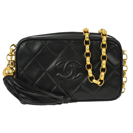 Chanel Mini Lambskin Black Crossbody Rovelle Bags
