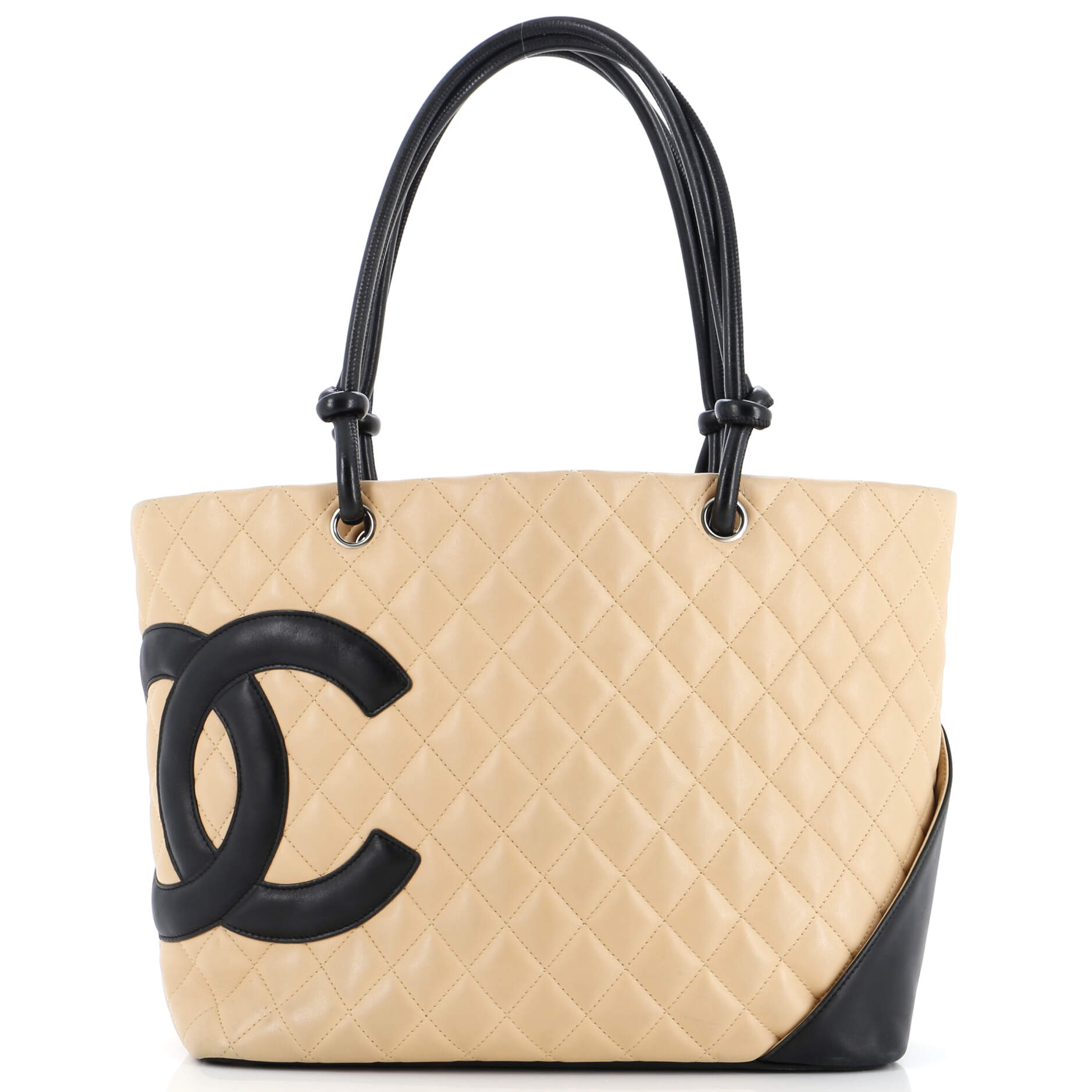Chanel Cambon Tote Quilted Leather Large Rovelle Bags