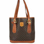 CELINE Tote Bag PVC, Leather Brown Macadam Women