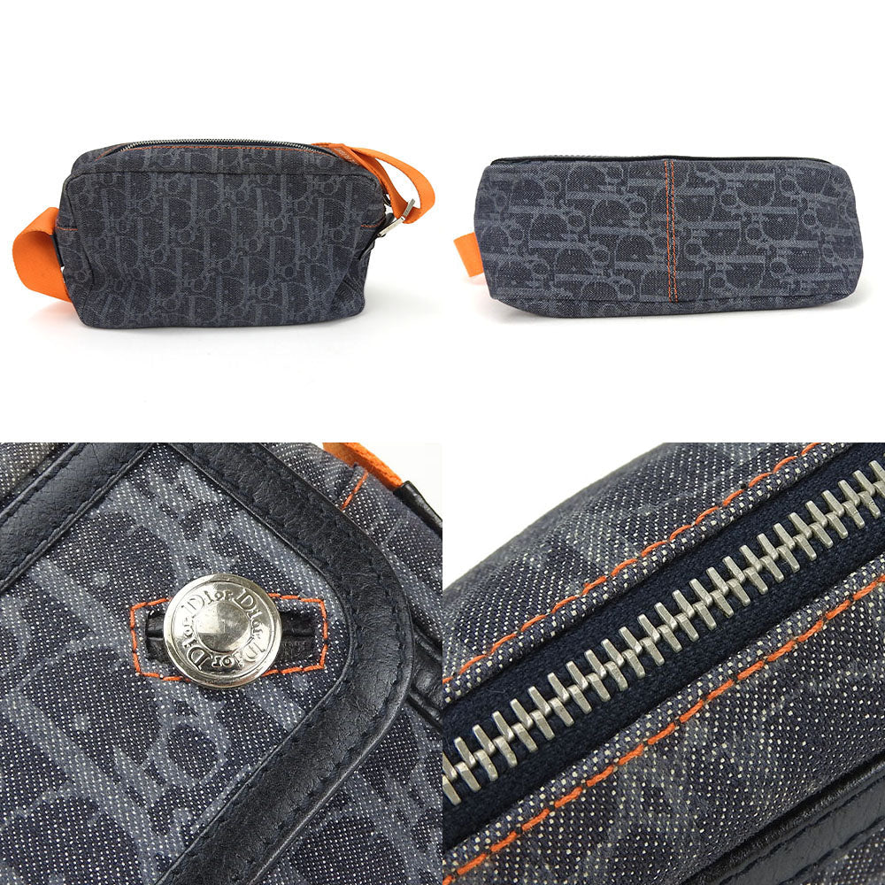 Dior Shoulder Bag BLD44175 Denim canvas, leather Navy Flight line Trotter Women(Unisex) Rovelle Bags