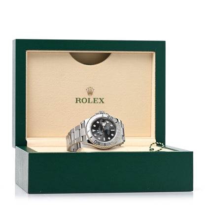 Stainless Steel Platinum 40mm Oyster Perpetual Date Yacht-Master Watch Slate 126622