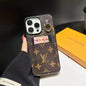 Luxury leather card case phone case for iphone