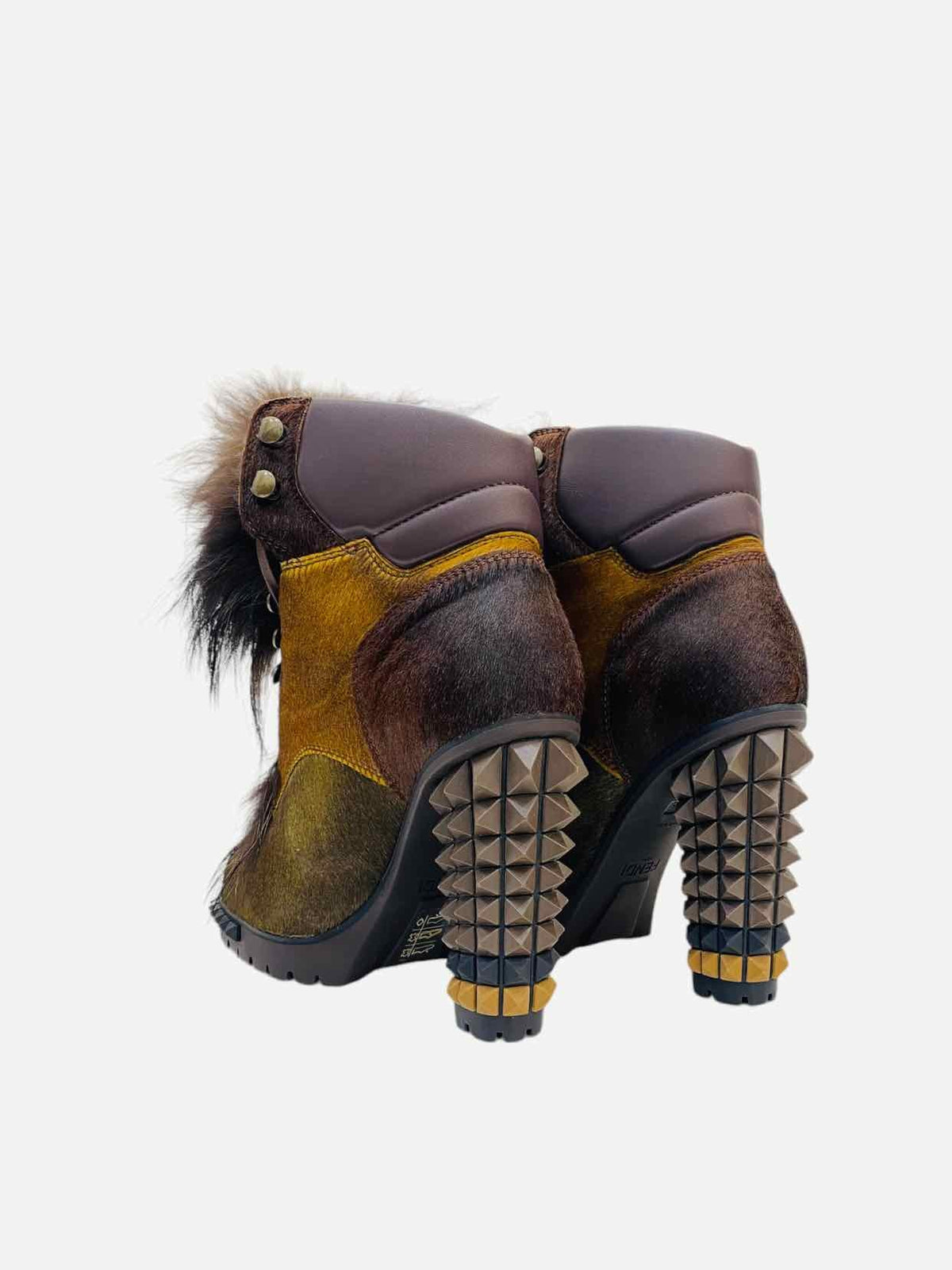 FENDI Joan Brown Size EU 35 Booties Rovelle Bags