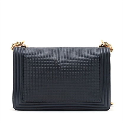 Chanel Boy Leather Chain Shoulder Bag Rovelle Bags