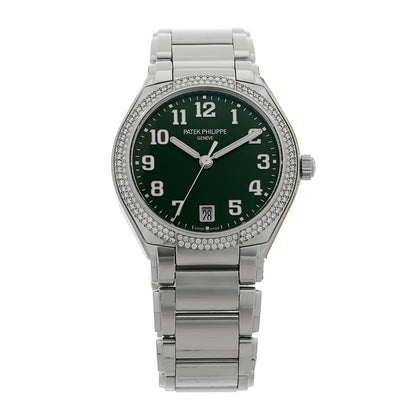 Stainless Steel Diamond 36mm Twenty-4 Automatic Watch Green 7300/1200A-011