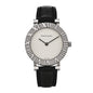 Sterling Silver Calfskin 29mm Atlas Quartz Watch Black