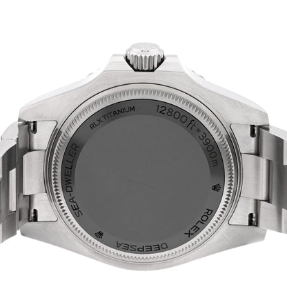 Stainless Steel 44mm Oyster Perpetual Date Sea-Dweller Deepsea Watch Intense Black 136660