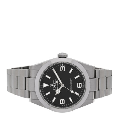 Stainless Steel 40mm Oyster Perpetual Explorer Watch Black 224270 Black