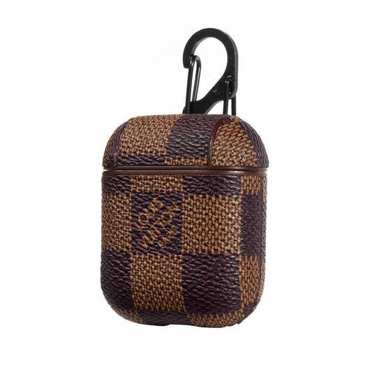 Brown Checkered Designer AirPods Case for 12 Shop