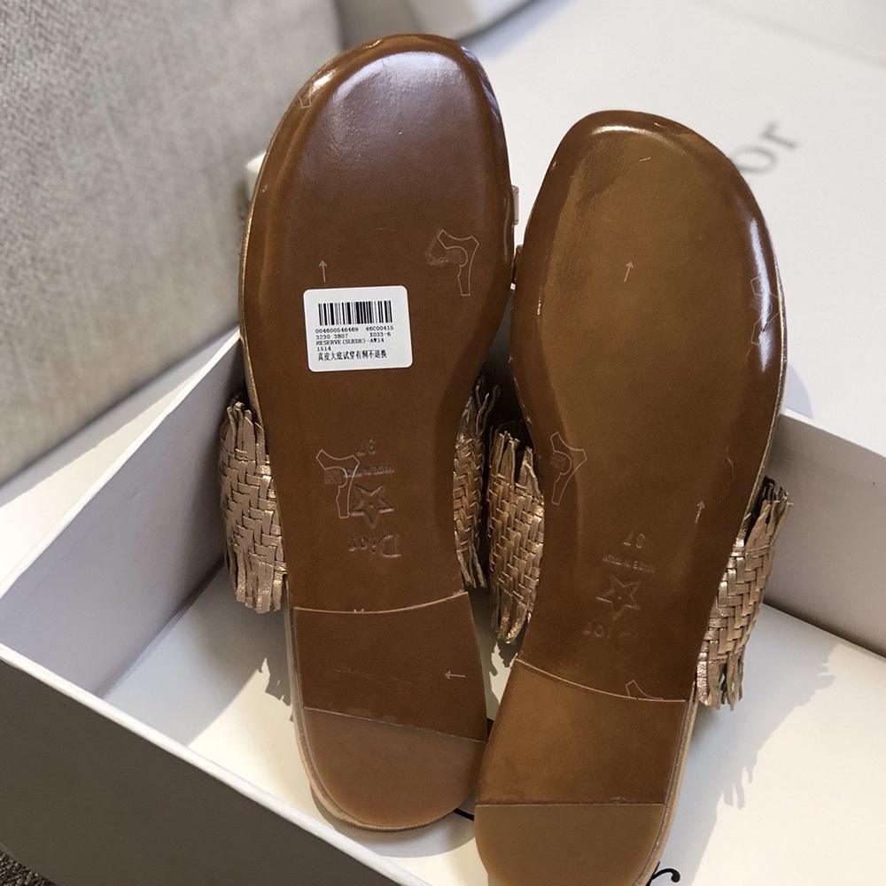 Dior Women silver-Coloured open toe slides