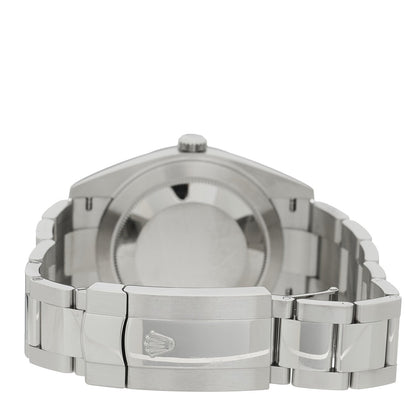 Stainless Steel 41mm Oyster Perpetual Wimbledon Datejust Watch Slate 126300