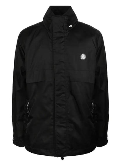 Luxury Burberry Packaway Monogram Windbreaker Black