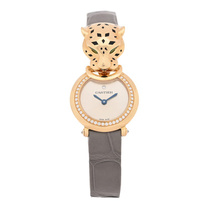 18K Yellow Gold Alligator Diamond 23.6mm La Panthere Quartz Watch