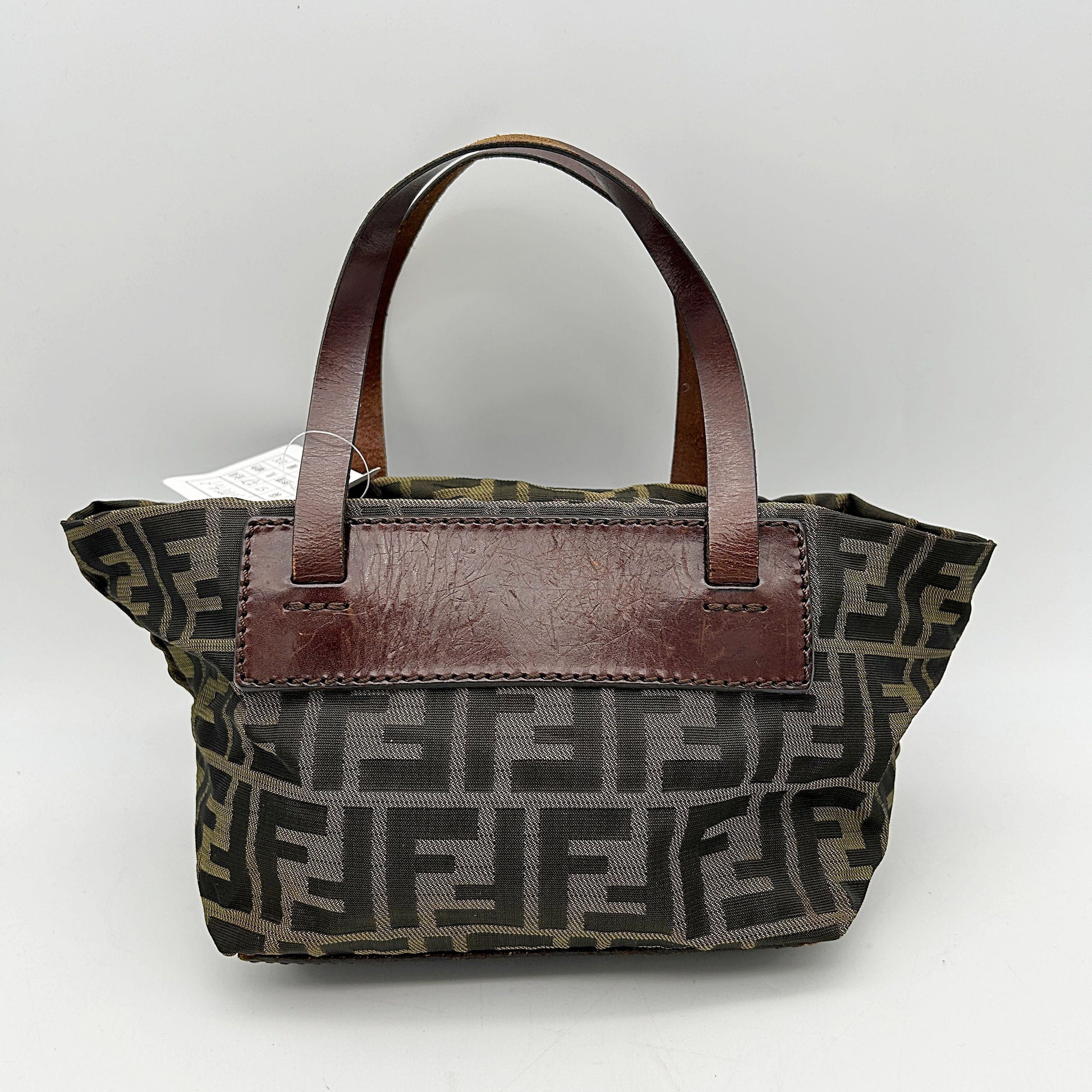 Fendi Zucca FF Top Handle Bag - Brown Handle Bags, Handbags fe8814vf Rovelle Bags
