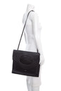 Burberry Large Fold Leather Black Handbag