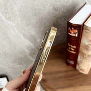 Metal label electroplating mobile phone case for iphone
