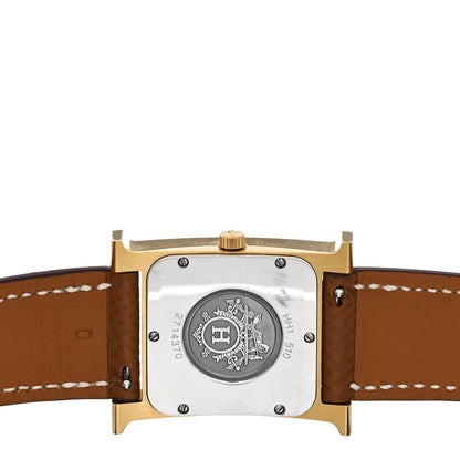 Stainless Steel Epsom 26mm Heure H Hour Quartz Watch Gold