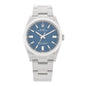 Stainless Steel 36mm Oyster Perpetual Watch Med Blue 126000