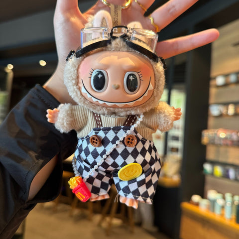 [Baby + Clothes] Pendant Baby Clothes Plush Vinyl Face Doll Bag Pendant Niche Bulala Doll