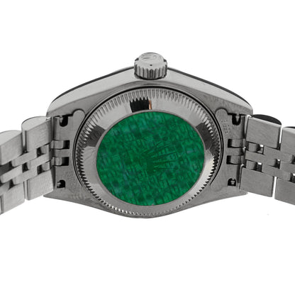 Stainless Steel 26mm Oyster Perpetual Date Watch Black 79190