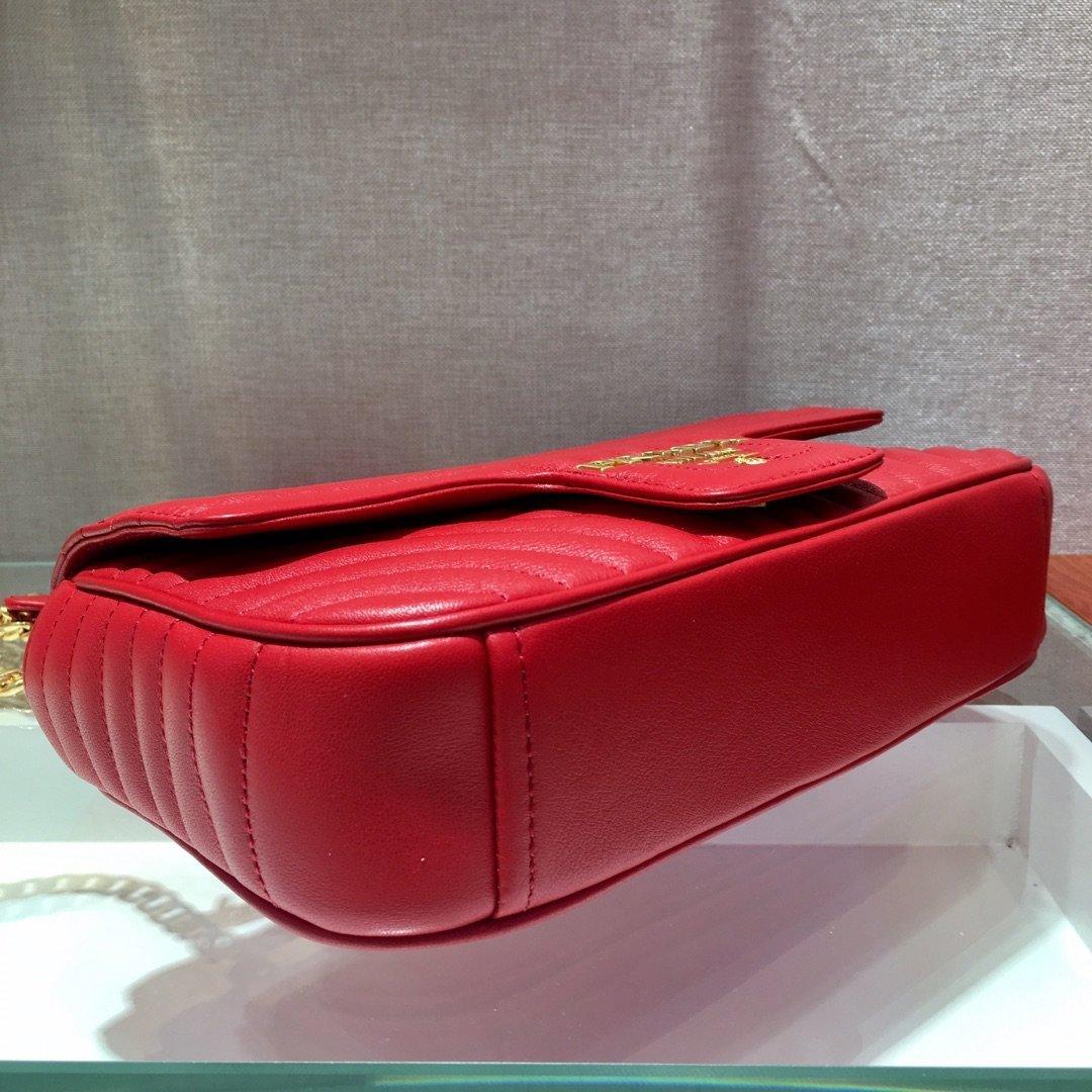 Medium Leather Prada Diagramme Bag