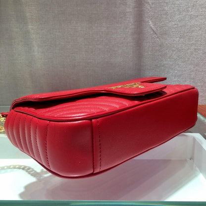 Medium Leather Prada Diagramme Bag