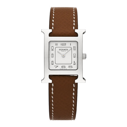 Stainless Steel Epsom 21mm Heure H Hour Quartz Watch Gold
