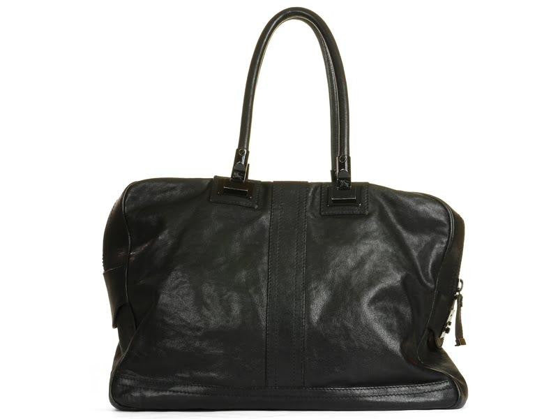 Burberry Prorsum Weekender Leather Black Handbag