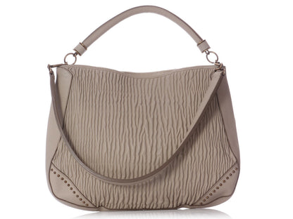 Burberry Taupe Handbags Red Hobo Bag