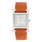 Stainless Steel Swift 21mm Heure H Hour Quartz Watch Orange