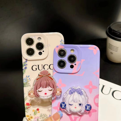 New Fashion Cartoon holder phone case for iPhone