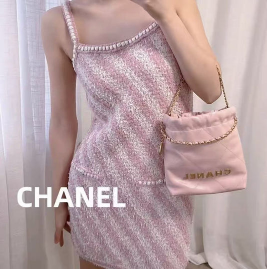 Chanel Luxury Leather Pink Shoulder Bag Style 2 Rovelle Bags