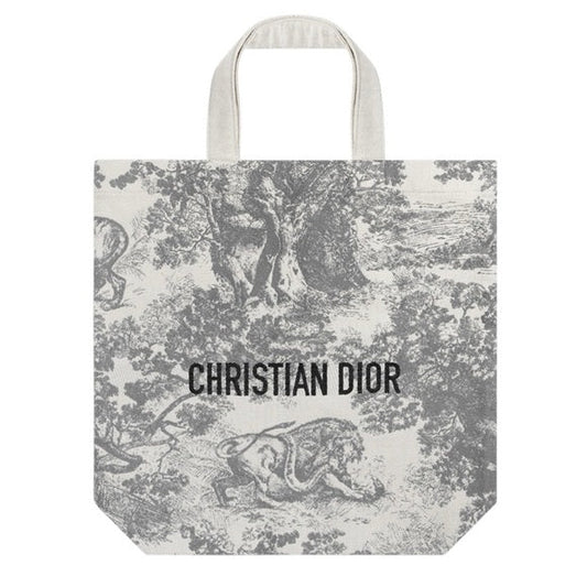 Christian Dior Novelty Tote Grey Rovelle Bags