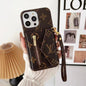 Luxury VL Leather card  phone case for iphone