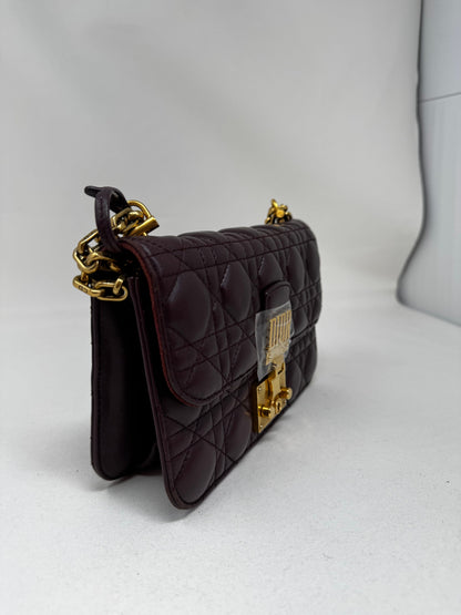 Miss Dior Leather Crossbody Bag Dior Burgundy In Leather Bj1-08 Rovelle Bags