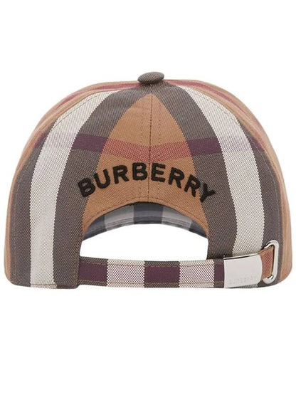 Luxury Burberry Vintage Check Classic Base Ball Cap Brown