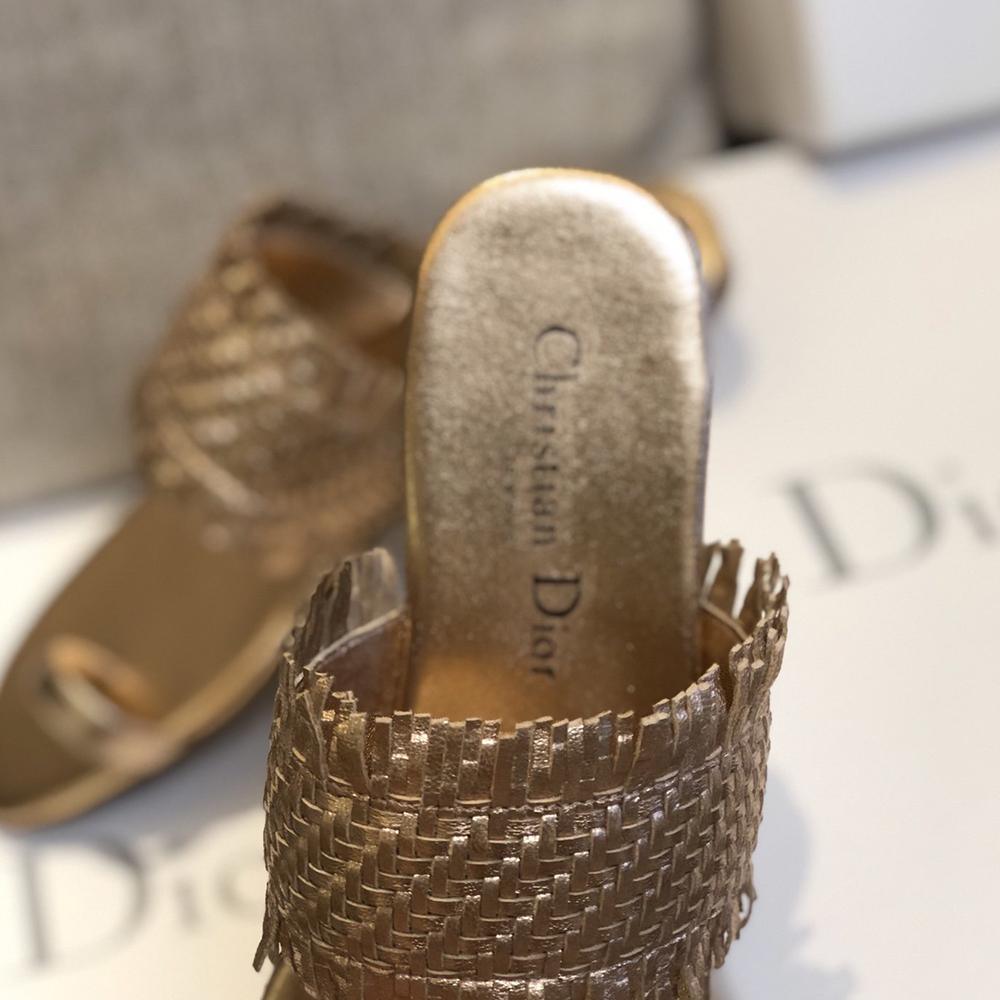Dior Women silver-Coloured open toe slides