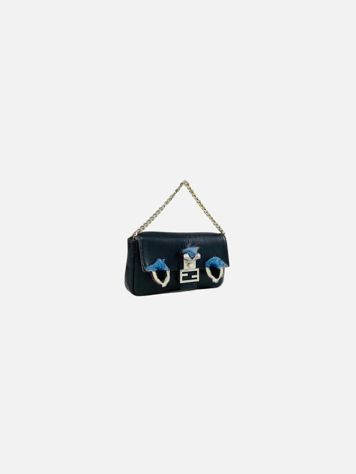 FENDI Micro Buggie Black Baguette Bag Rovelle Bags