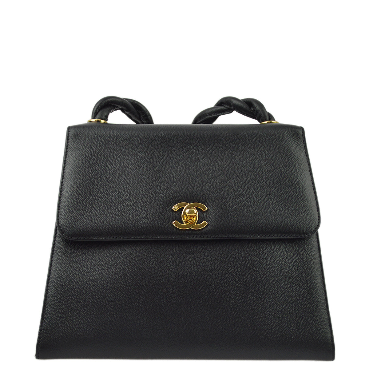Chanel Caviar Black Shoulder Bag Style 2 Rovelle Bags
