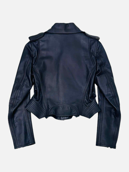 FENDI Leather Blue Size US 8 Jacket Rovelle Bags