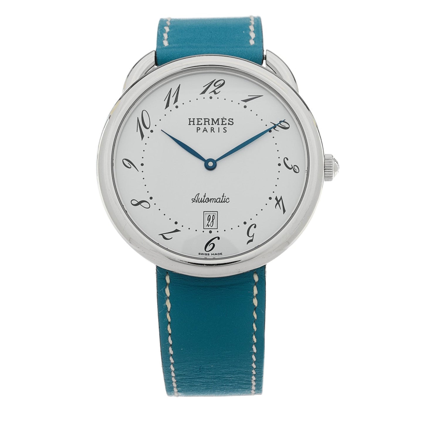 Stainless Steel Swift 41mm Arceau Automatic Watch Blue Jean