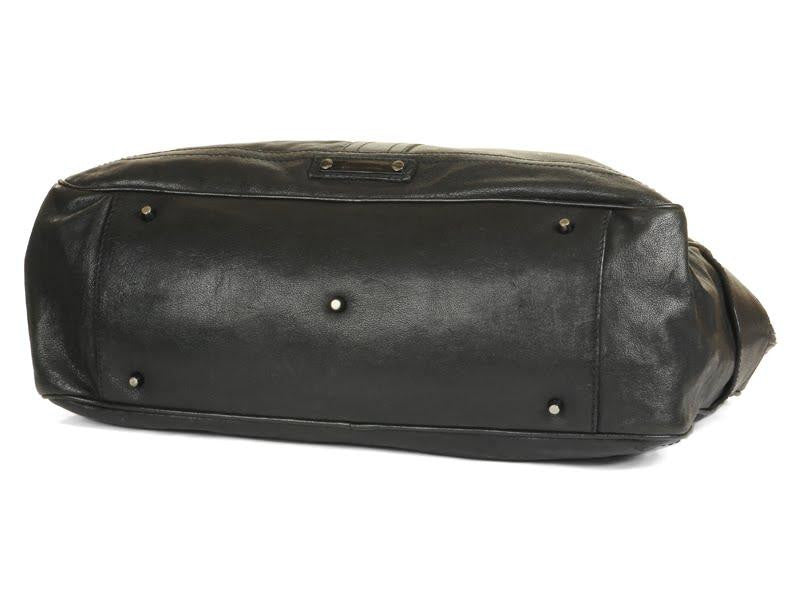 Burberry Prorsum Weekender Leather Black Handbag