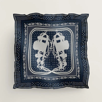 Hermes Brides De Gala Bandana Pois Scarf 70