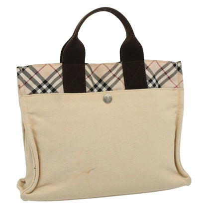 Burberry Nova Label Canvas Beige Handbag Style 2