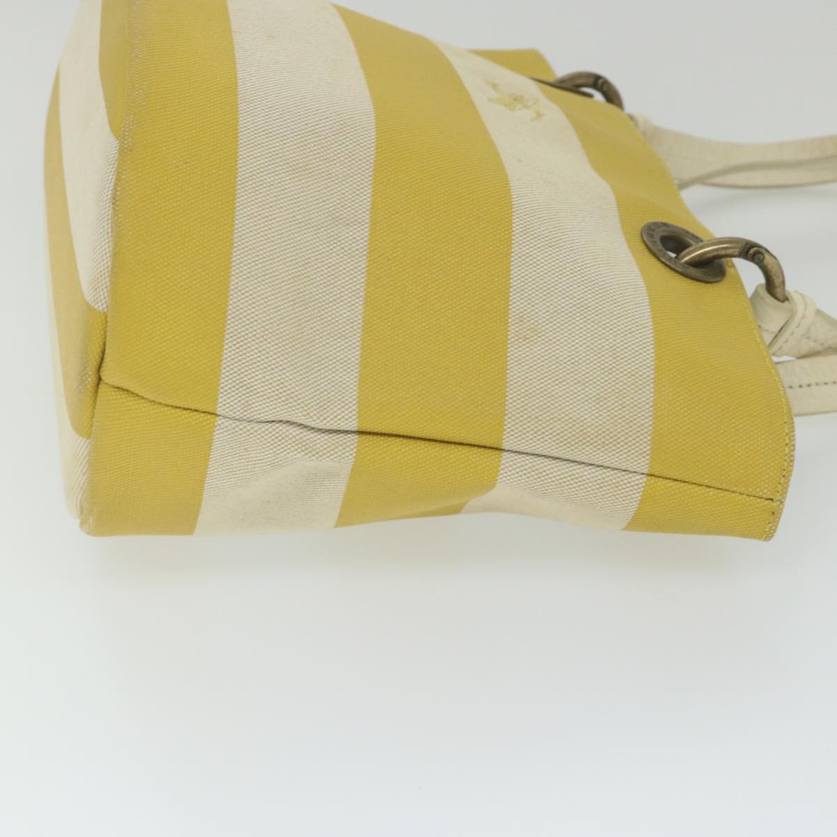 Burberry Label Auth Canvas Blue Tote Bag Style 2